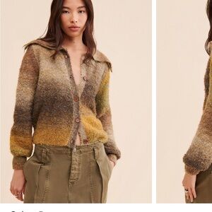 Multicolor Button-Up Cardigan